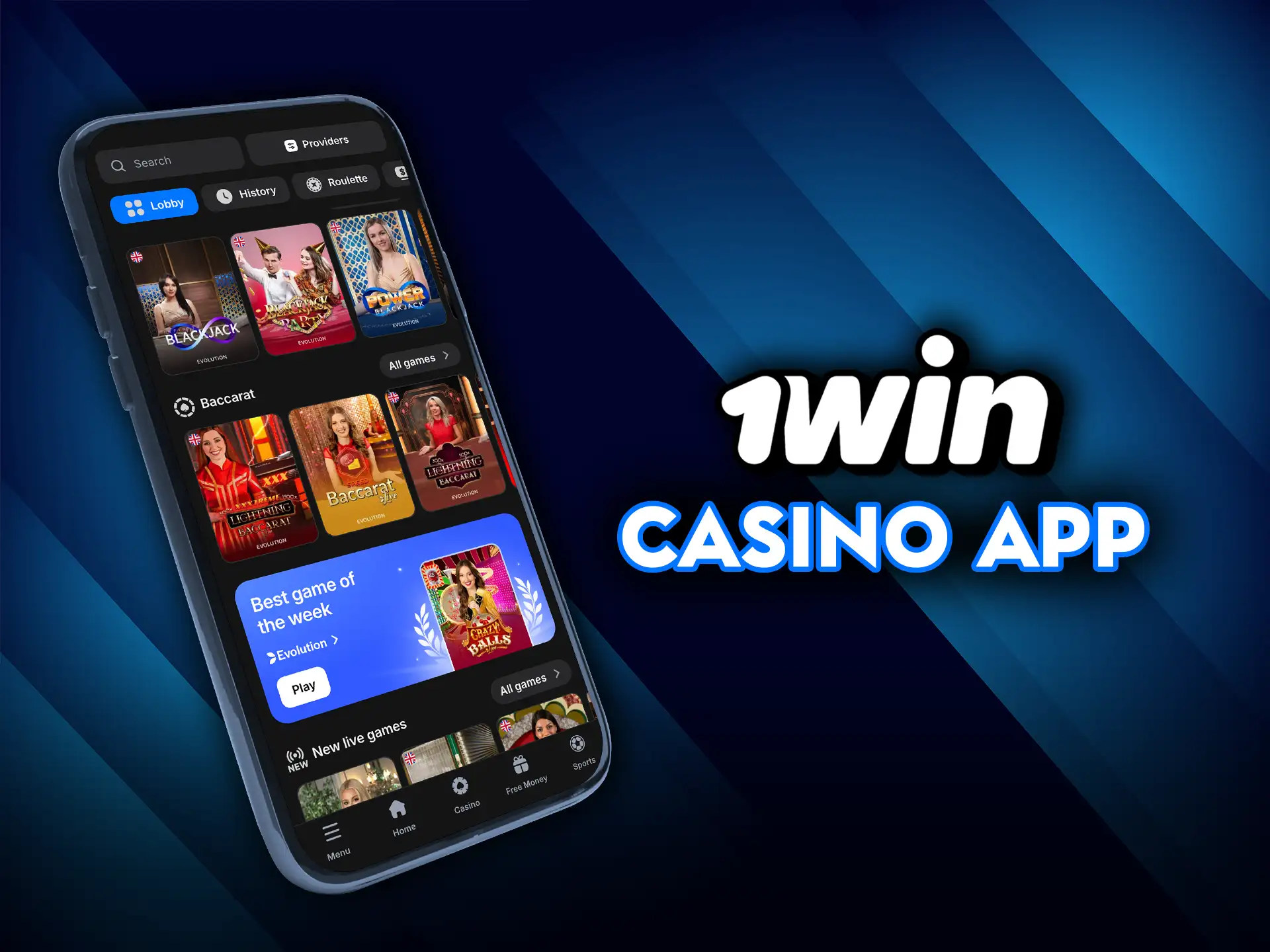 Explore the 1Win casino app with top games.